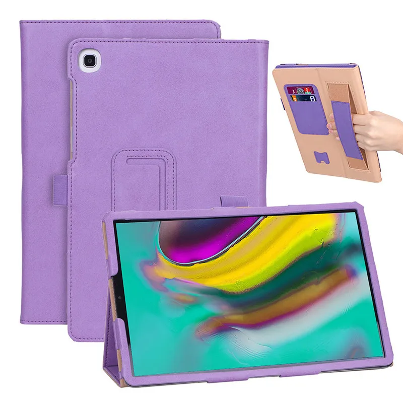 Деловой чехол для рук для samsung Galaxy Tab S5E, чехол-подставка с держателем, откидной протектор TabS5e 10," SM-T720 T725, корпус - Цвет: purple