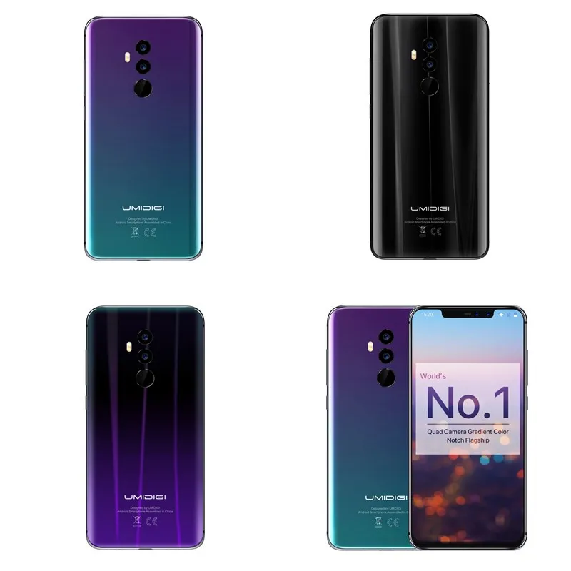UMIDIGI Z2 6 2 &quotNotch полный Экран Смартфон Android 8 1 ГБ 64 Гб Helio P23 MT6763 Octa Core 16MP Quad Камера 4