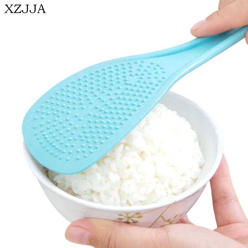 XZJJA эко защита пшеничной соломы рисовый Ковш с антипригарным покрытием еды