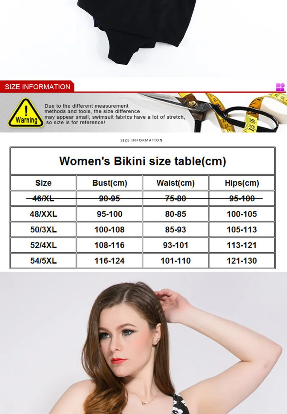 SHSUE Large Size Swimwear One-Piece Swimsuit Women Push Up Beachwear Plus Size Swim Suit Bathing Monokini Suit Big Cup