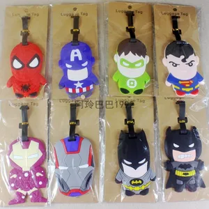 Новинка 2018, аксессуары для путешествий на колесиках, Железный человек, паук, красота Мстителей, Лига, мультяшный багаж, бирка для посадки, портативная этикетка