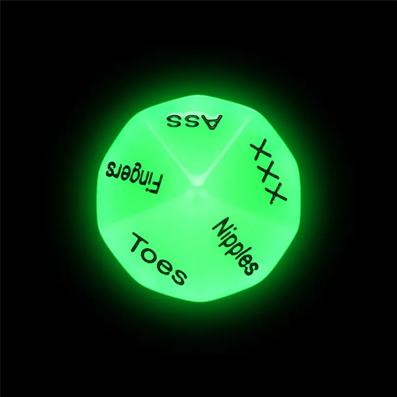 2 шт. Эротические Кости Фетиш кубик любви Красивая светящаяся осанка играть кости