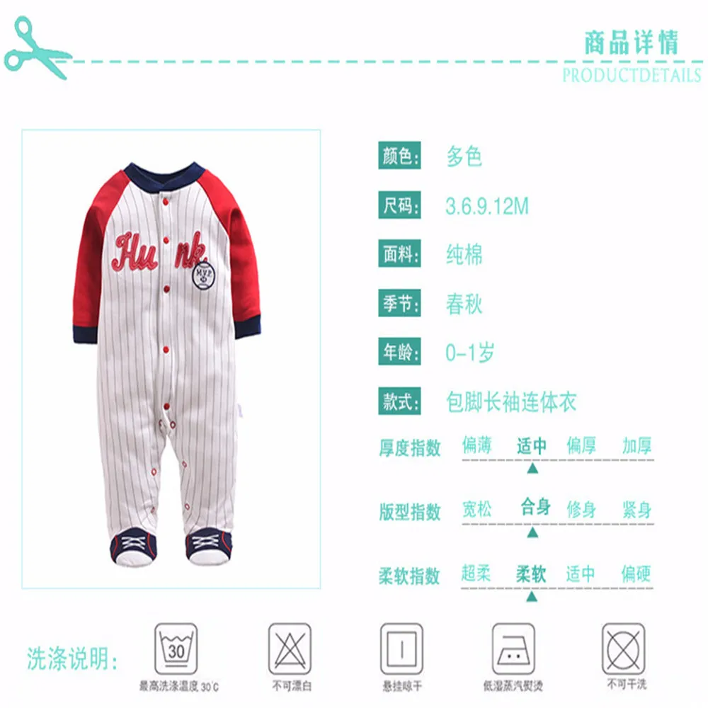 Весенне-Осенние Комбинезоны для маленьких мальчиков милые комбинезоны с