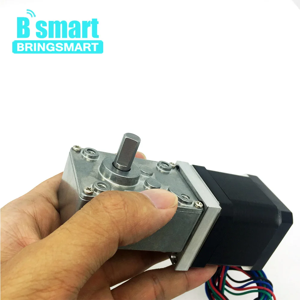 Bringsmart A58SW 42BY червячный мотор редуктор шаговый двигатель постоянного тока 24 в DC 12 В