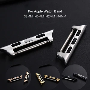Адаптер из нержавеющей стали 1:1 для Apple Watch Band, сменный разъем для ремешка, 10 шт.лот, 38 мм 40 мм 42 мм 44 мм, аксессуары для ремешка