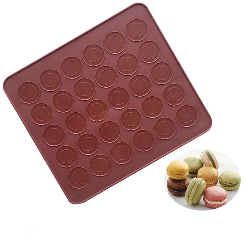 30 отверстий односторонний силиконовый коврик для макарона 29*26 см | Дом и сад