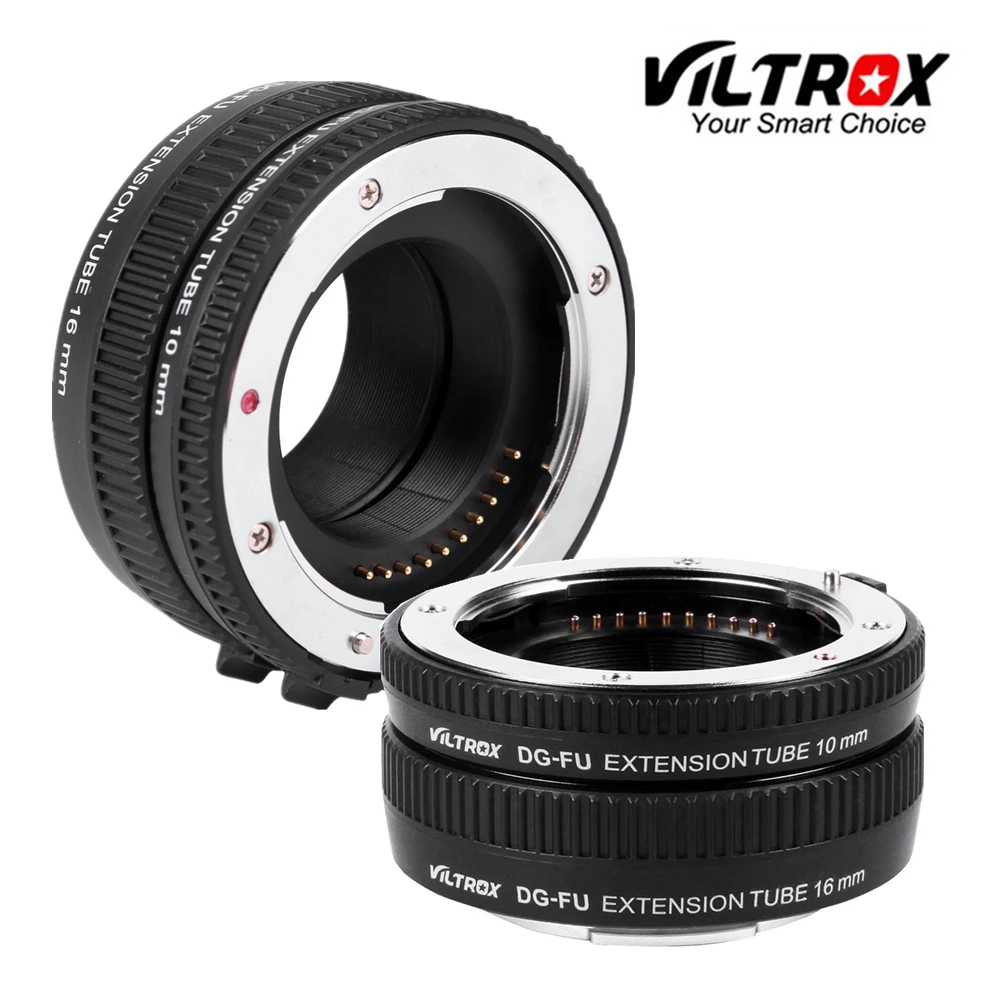 VILTROX DG-FU с автофокусом AF металлическое кольцо-удлинитель для макросъемки переходное Крепление объектива для Fujifilm X X-Pro2 X-T2/T1 X-T20/T10 X-E2S A10