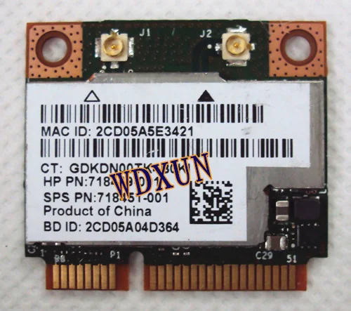 Broadcom Dw1530 Bcm943228hm4l 300 м ноутбук беспроводной N Mini Pcie половина Wifi карта для Dell 300 Мбит/с 802,11 abgn внутренний модуль