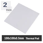 2 шт. Gdstime 100x100x0,5 мм процессор SMD DIP IC теплоотвод проводящий 100 мм 0,5 мм Тепловая прокладка