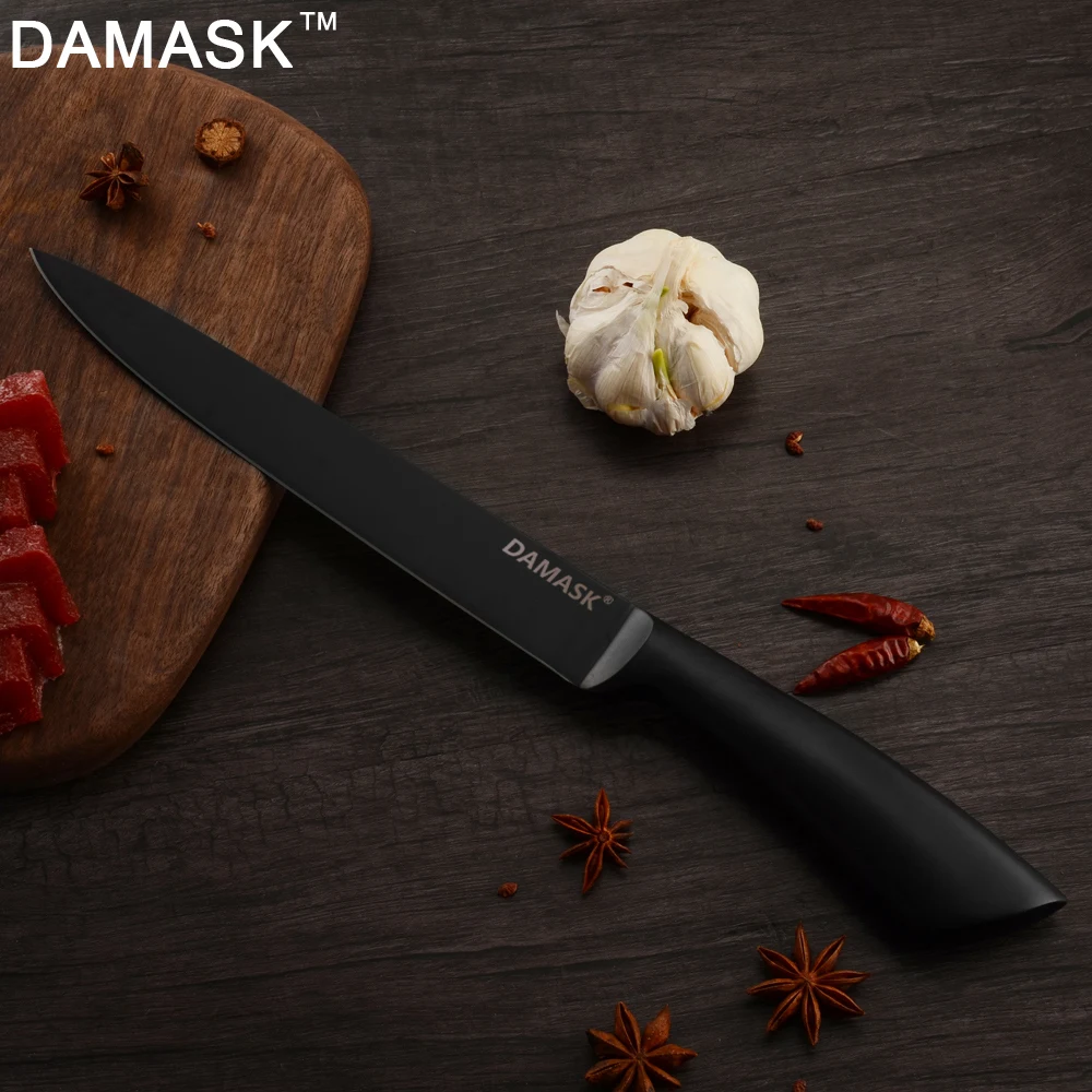 DAMASK набор кухонных ножей из нержавеющей стали высокопрочные 3Cr13Mov японские