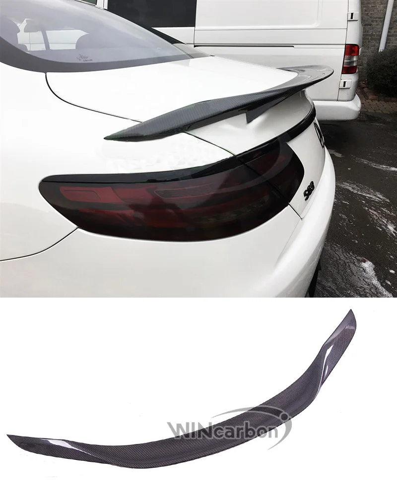 Реальные корпус из углеродного волокна спойлер для Benz C217 S-Coupe S320 S400 S550 S63 Amg 2015UP