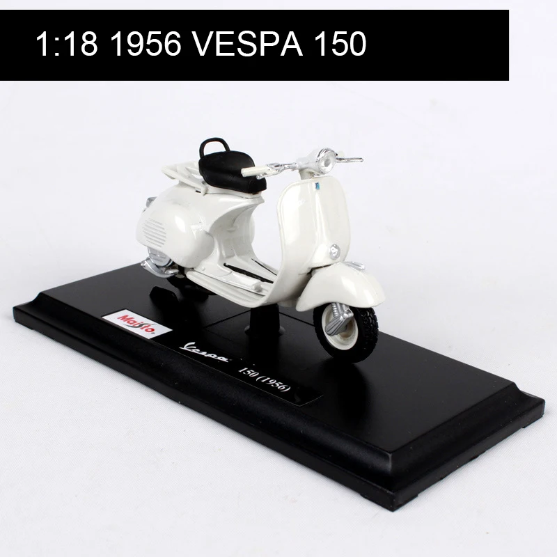 Модели мотоциклов Maisto 1:18 VESPA Piaggio 1956 150 модель велосипеда база литые мото детская