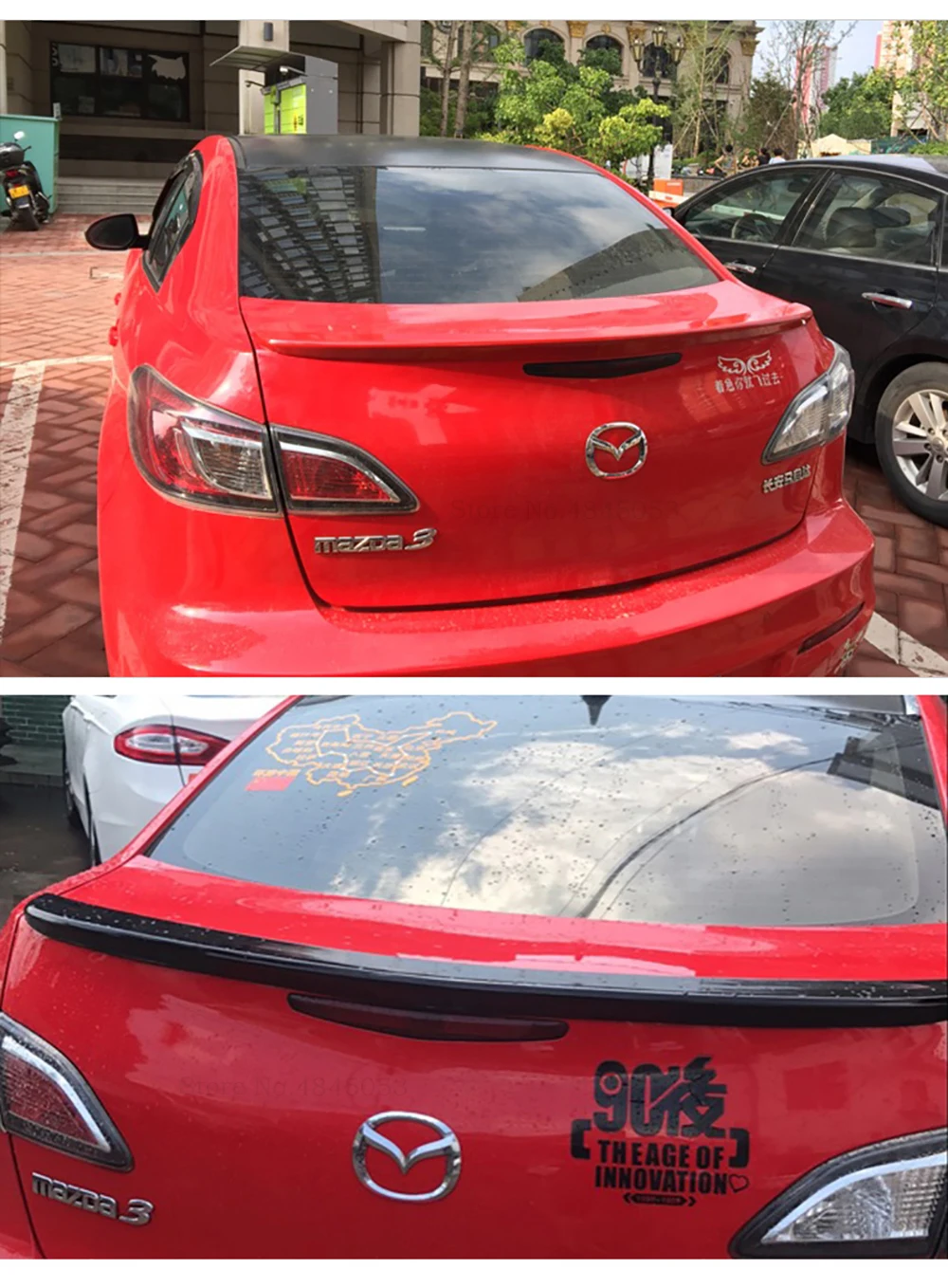 AITWATT ABS Неокрашенный задний Багажник крыло спойлер автомобильные аксессуары для