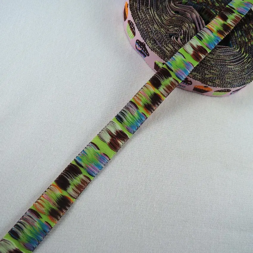 Новинка жаккардовая ткань 16 мм с рисунком торта 10 ярдов/партия оптовая продажа CX07