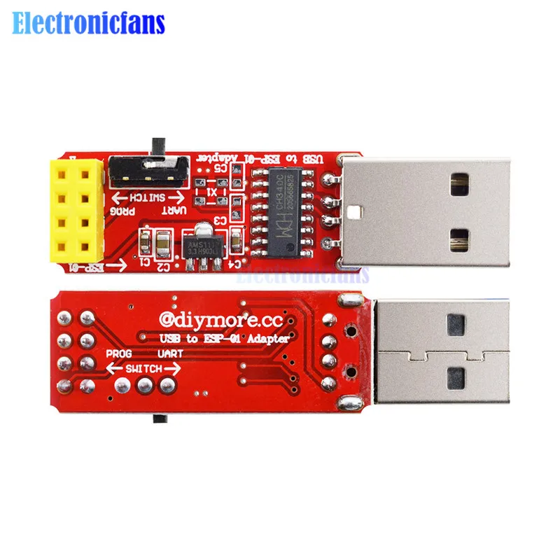 USB к ESP8266 ESP 01 Wi Fi модуль адаптера с CH340G TTL драйверу последовательный беспроводной
