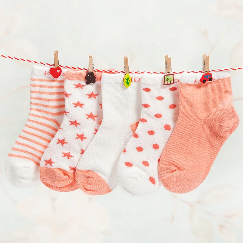 5Pairs Socks Baby New Born Boy Girl Casual Winter Infantil Floor Children B-YSR820 | Детская одежда и обувь