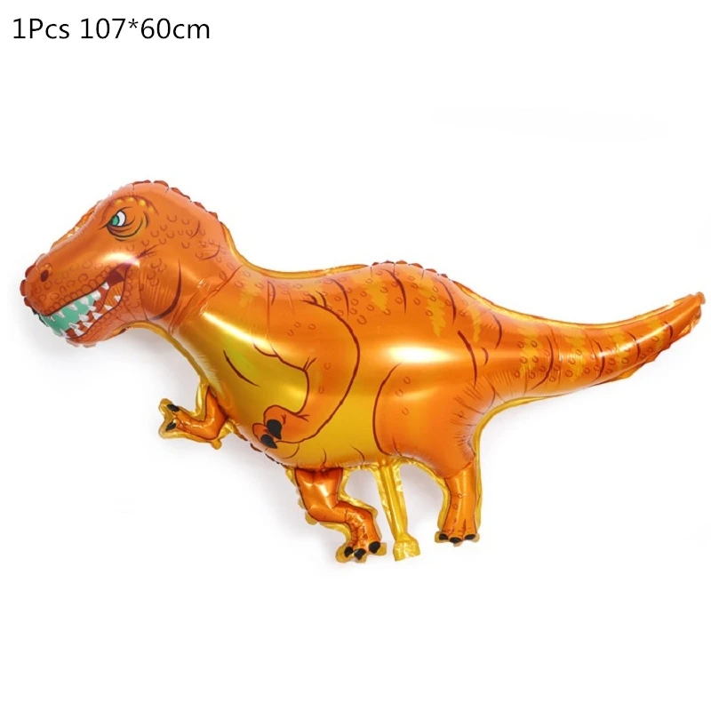 foil dinosaur4 Динозавр вечерние принадлежности динозавр бумажный шарик гирлянда на день рождения детей, мальчика вечерние украшения мир Юрского периода джунгли вечерние украшения - Цвет: foil dinosaur4