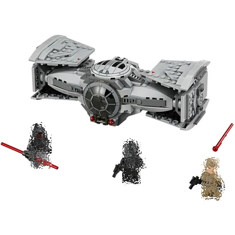 Bela 10373 Star Plan Force Awakens TIE Advanced Prototype DIY строительные блоки Обучающие игрушки для детей