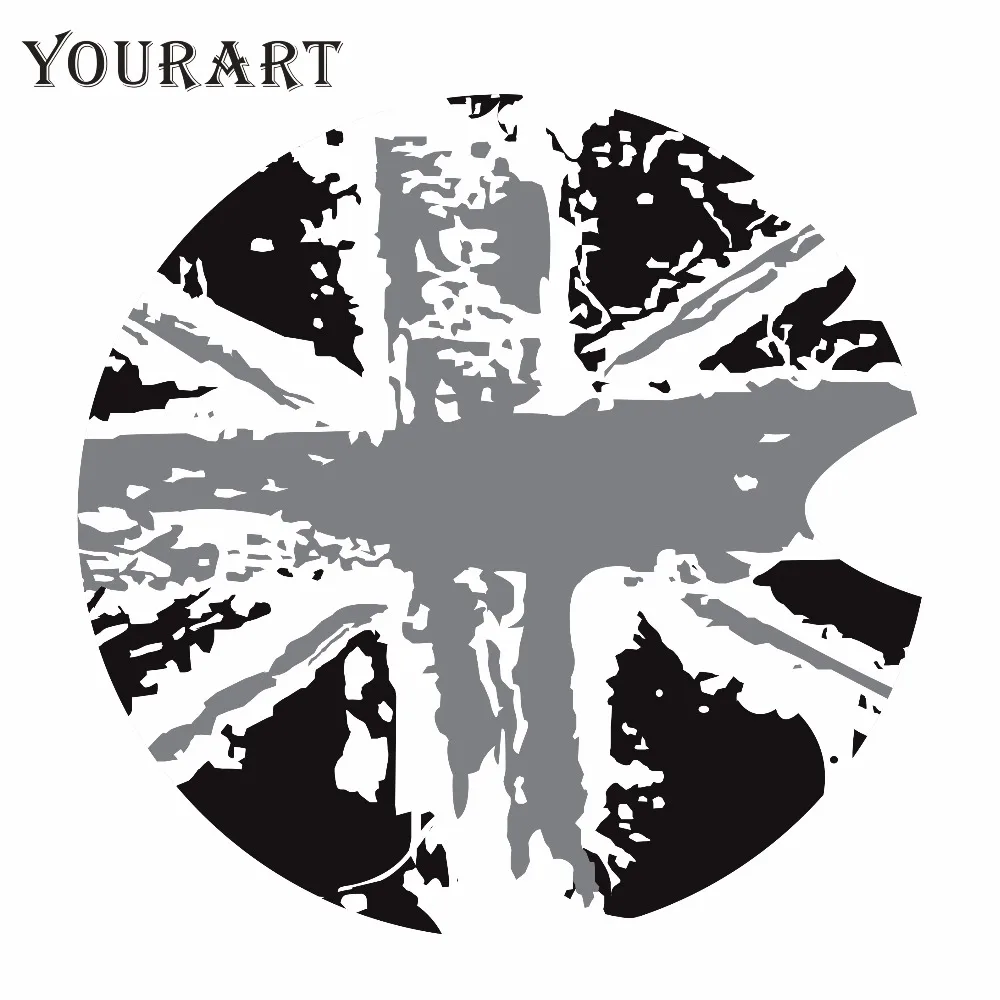 Yourart 17 см винтажный флаг топливный бак виниловая наклейка наклейки автомобильные