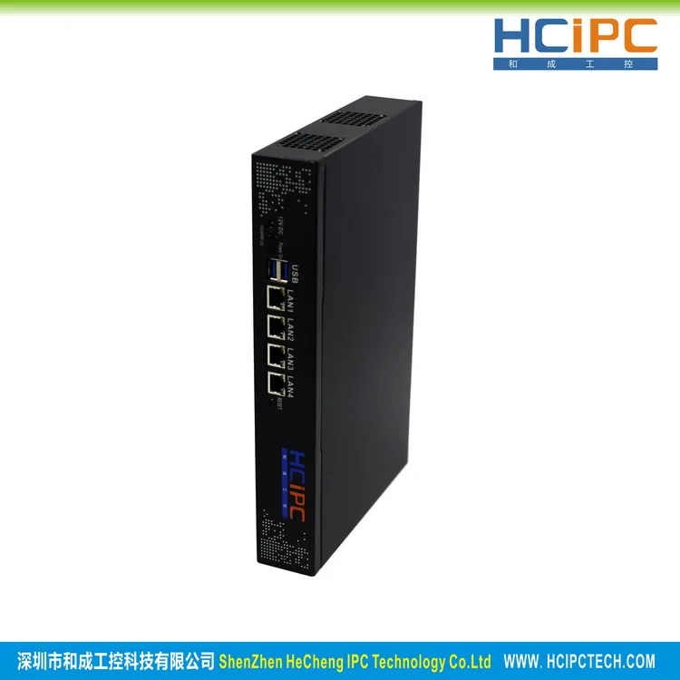 HCiPC B201-M12 HCL-SJ1900-4LA, BayTrail 82583V 4LAN мини брандмауэр Barebone, 4LAN мини маршрутизатор, мини ПК, 4LAN материнская плата
