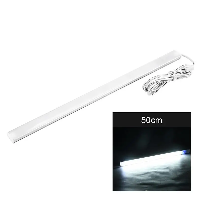 50cm white Сенсорный переключатель светодиодный светильник барный переключатель управления кухонный светодиодный светильник жесткая полоса светильник - Цвет: 50cm white
