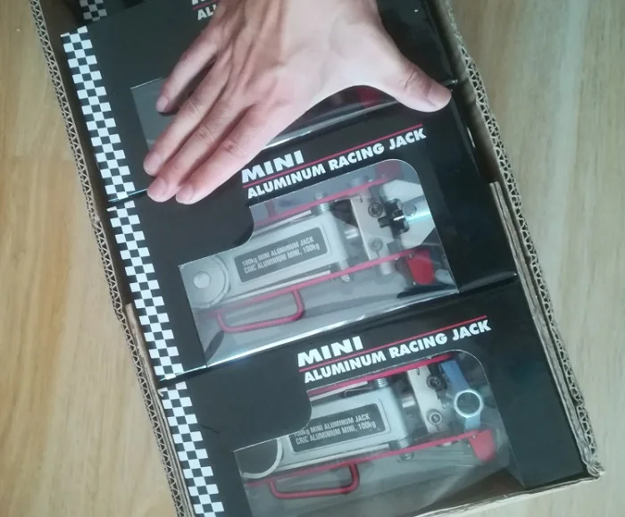 Мини Алюминий Гонки Jack рук не может поднять автомобиля только для декоративных