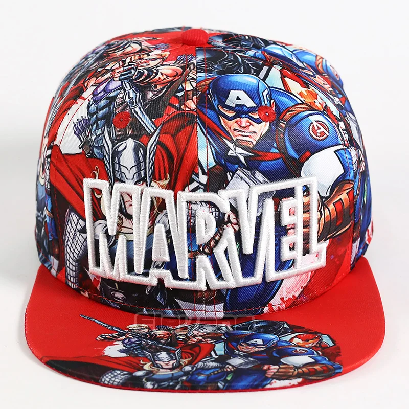 Marvel Мстители эндигра печать бейсболка шапка-бейсболка Bboy шапки хип-хоп для мужчин мальчиков
