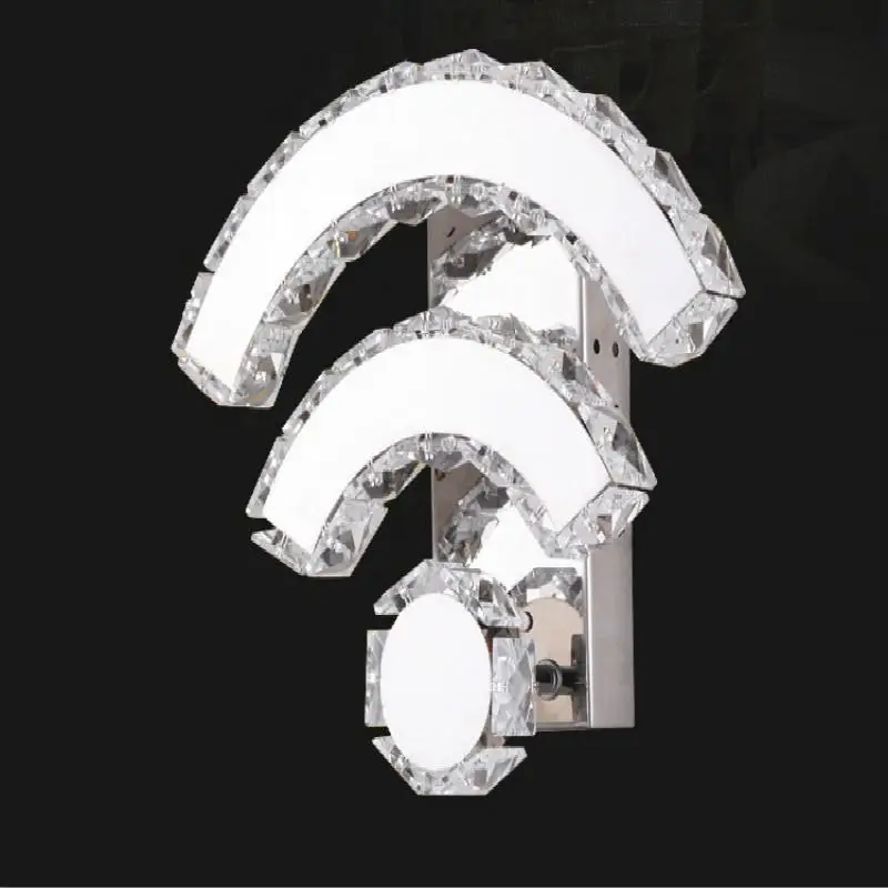 12 Вт современный настенный светильник Хрустальный стиль настенные светильники