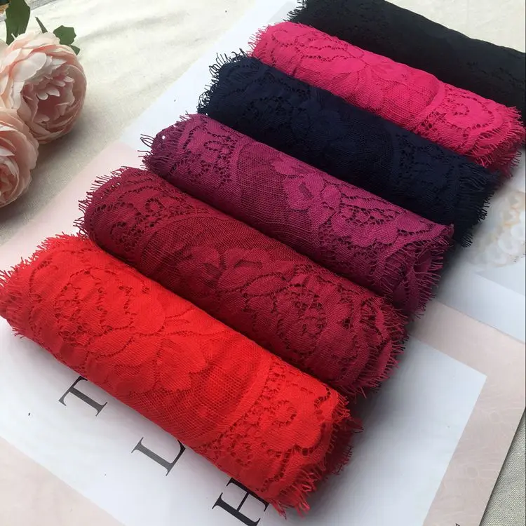 6M/Lot 12Colors Wide 17CM Mesh Eyelash Lace Trim Veil Wedding Dress Diy Fabric Craft Clothing Skirt Materials | Дом и сад
