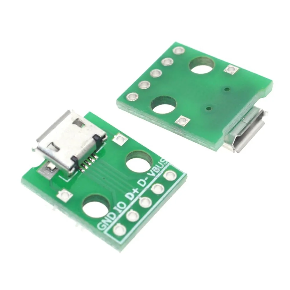 5 шт. адаптер MICRO USB Для DIP адаптера контактный женский разъем Фотографическая