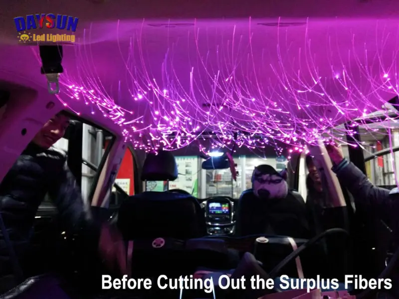 Новый Автомобильный светодиодный потолочный волоконно оптический светильник 16