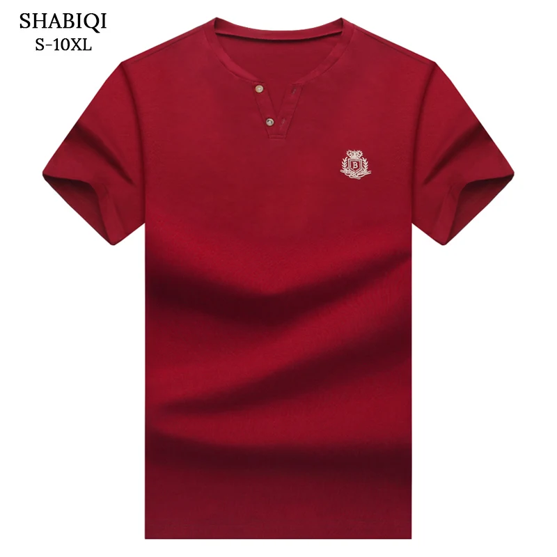 

SHABIQI Classic Brand Men shirt Men Polo Shirt Men Short Sleeve Polos Shirt T Designer Polo Shirt Plus Size 6XL 7XL 8XL 9XL 10XL