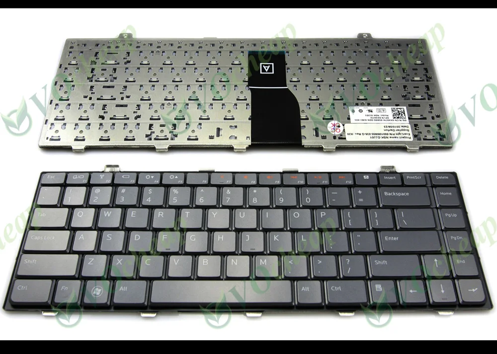 

New Laptop keyboard for Dell Studio 1450 1457 1458 Dark Grey US - NSK-DJJ01, 550108W00-035-G, DP/N: 0XXk7H