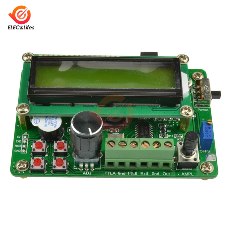 5 МГц DDS Функция источника сигнала Генератор сигналов модуль с 1602 ЖК дисплей