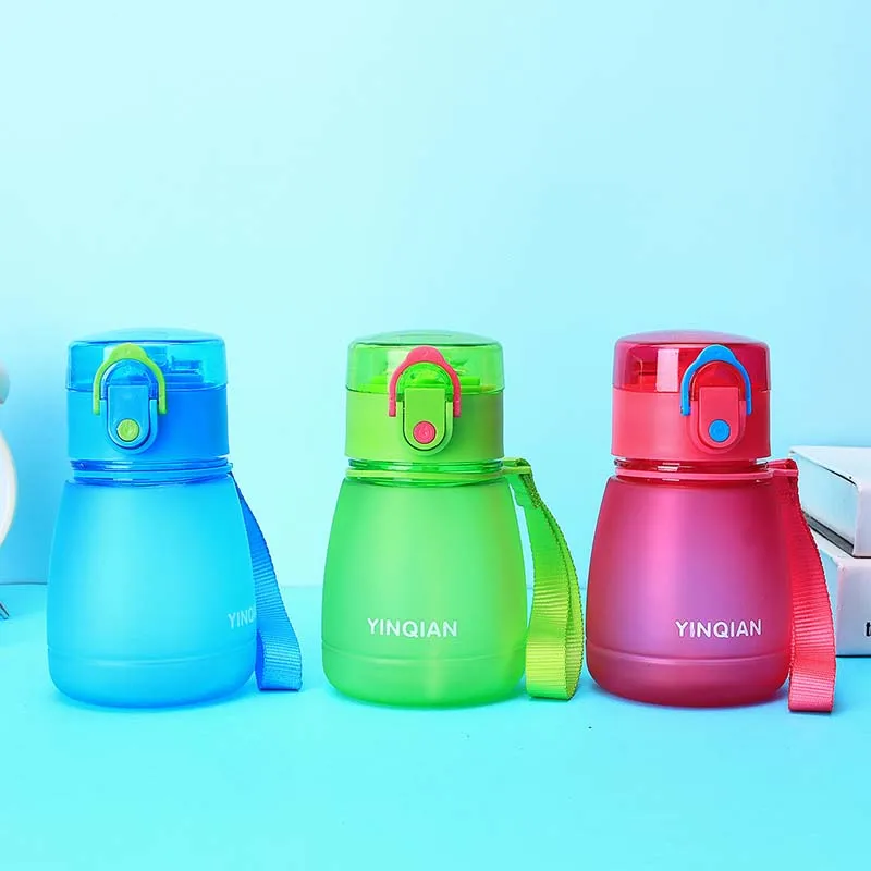 Bpa free pop up крышка пластиковая Мода 300 мл детский матовый чайник my water BABY портативная