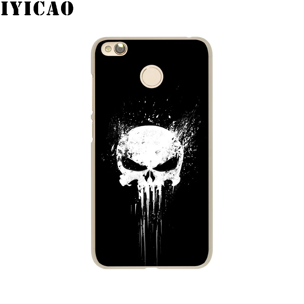 IYICAO The Punisher Skull Hard Case for Redmi 8A 6A 4A S2 Note 7 3 4 4X 6 5 Pro 5A Prime Plus Go | Мобильные телефоны и