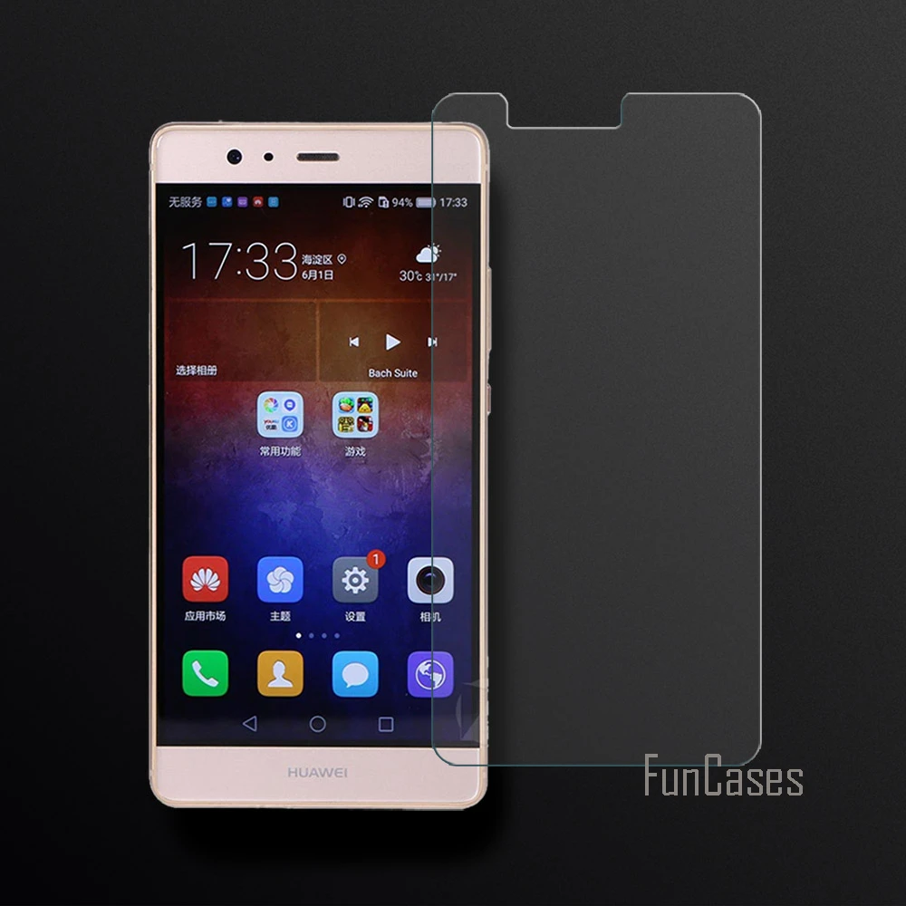 Защитная пленка для экрана Huawei P9 Plus закаленное стекло Full чехол 2.5D закругленные