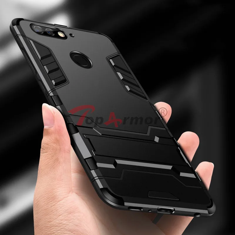 3D защитный чехол Гибридный ПК + ТПУ противоударный для Huawei Enjoy 6 7 Plus 7S 8 Y6 Pro 2017 P smart