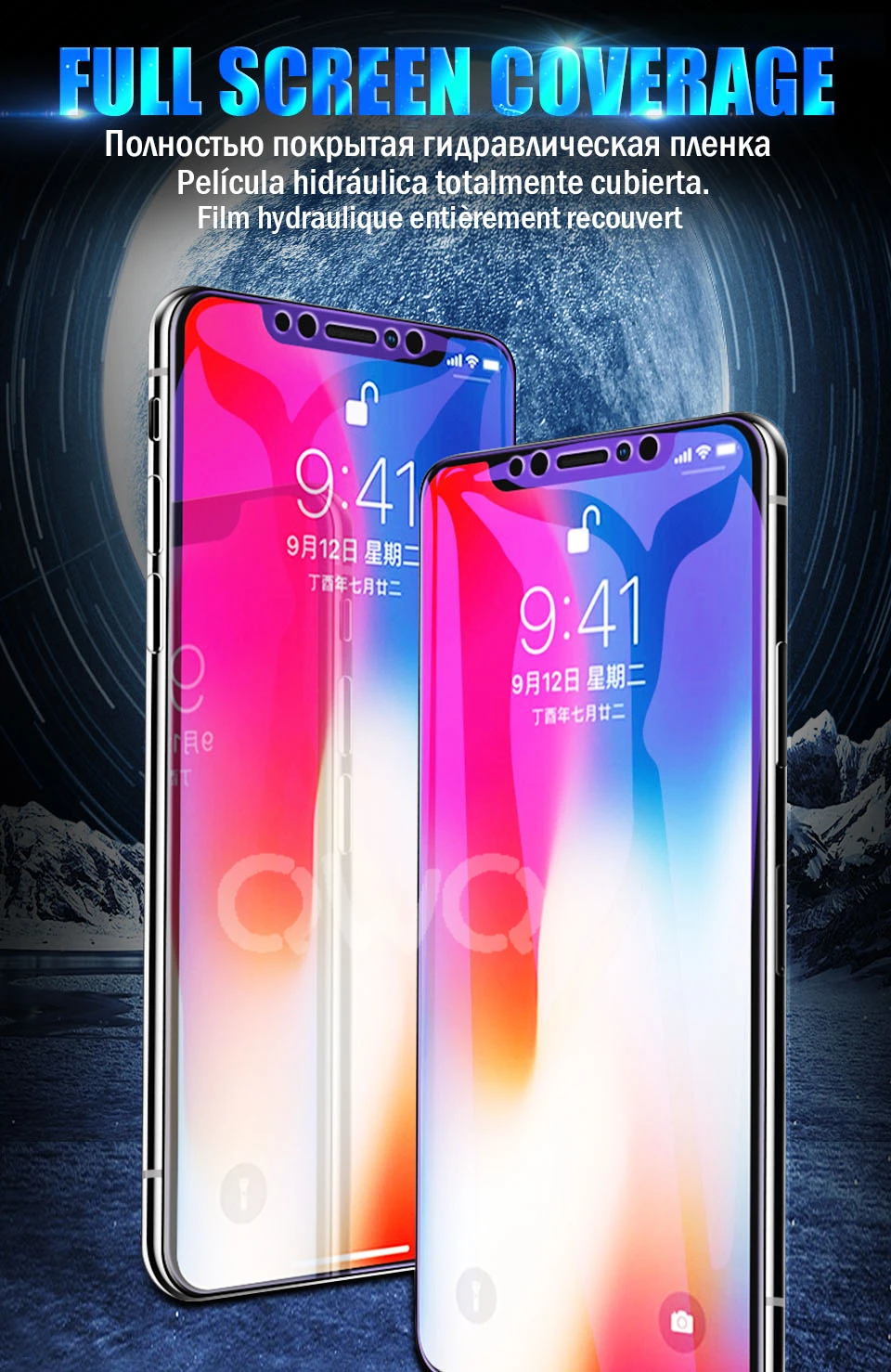 20D полное покрытие анти голубой свет гидрогель для iPhone 8 7 Plus X XS Max протектор экрана для iPhone XR 6 6 S 8 Plus анти-осенняя пленка