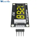 4-значный светодиодный индикатор 0,36 дюйма, желтый дисплей (десятичный), 7-сегментный модуль часов TM1637 с двойными точками, 0,36 дюйма для Arduino, размер 30x14 мм