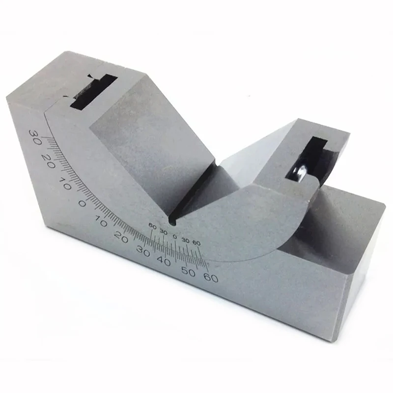 Микро Регулируемый угловой блок V Калибр для точного измерения шлифовальный станок фрезерный Угловой
