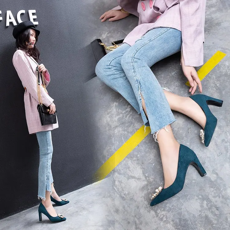 Модная женская обувь в Корейском стиле ЕС США версия шотландская расцветка