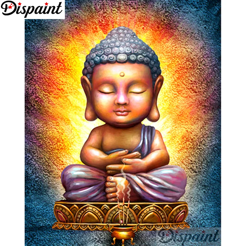 

Dispaint Full Square/Round Drill 5D DIY Diamond Painting "Religious Buddha" 3D Embroidery Cross Stitch Home Decor Gift A12566