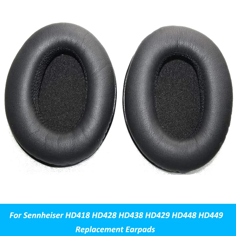 Запасные черные амбушюры запасные части для Sennheiser HD418 HD428 HD438 HD429 HD448 HD449 аксессуары