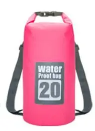 Pink 20L 5L/10L/15L/20L/30L водонепроницаемые сумки ПВХ сумка для хранения сухих мешков сплав на каноэ каяках Спорт на открытом воздухе сумки для плавания Дорожный комплект рюкзак - Цвет: Pink 20L