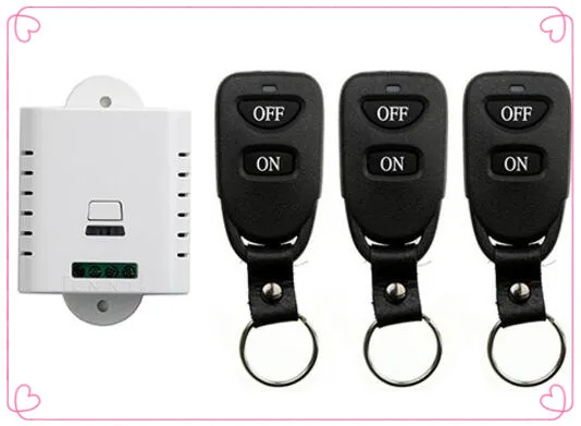 

85V 110V 120V 220V 250V 10A 1CH Remote Control Light Switch Relay Output Radio Receiver Module and 3pcs Belt buckle Transmitter