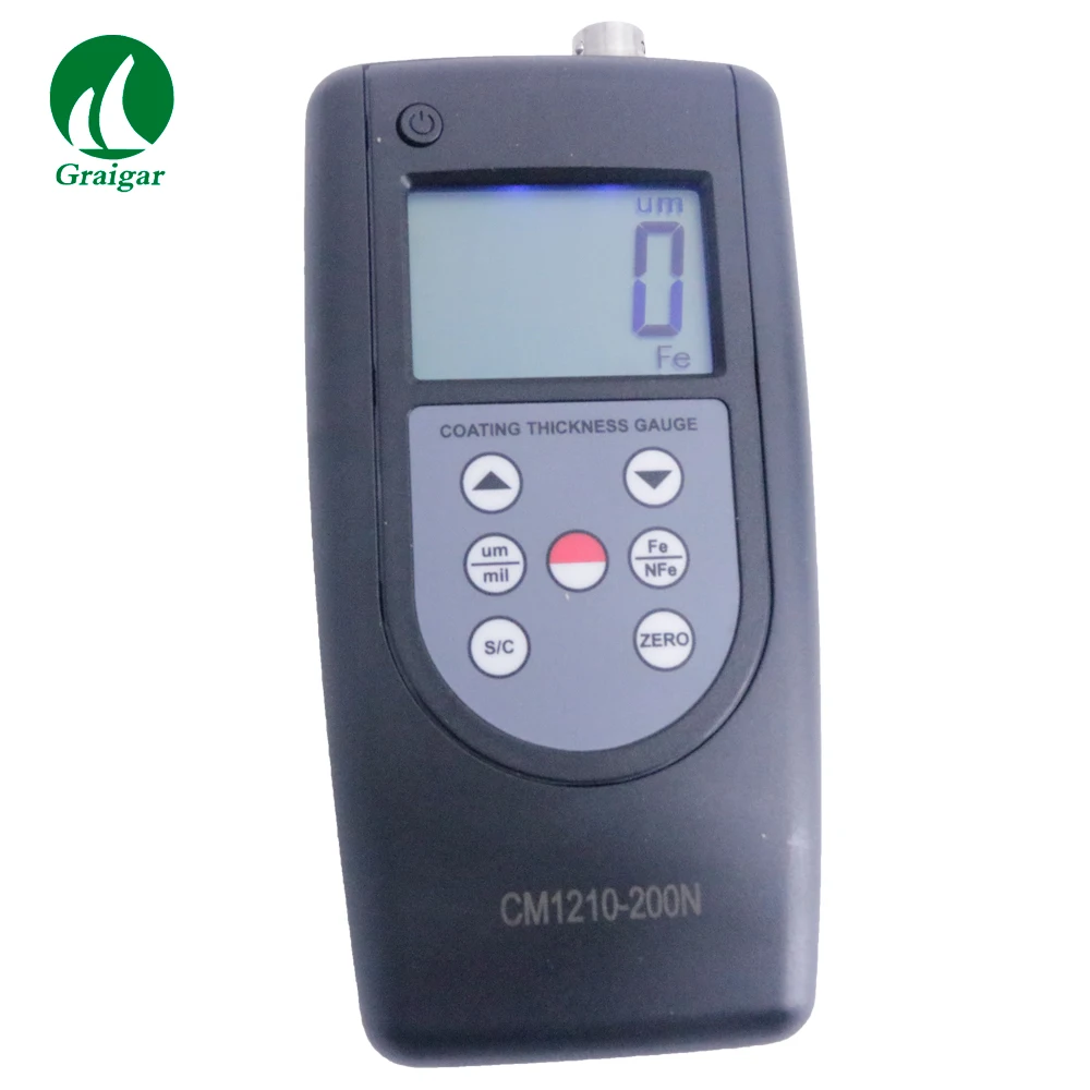 Portable Coating Thickness Gauge CM-1210-200N Measuring Range 0~2000um/0~80mil Resolution 0.1um/1um | Инструменты