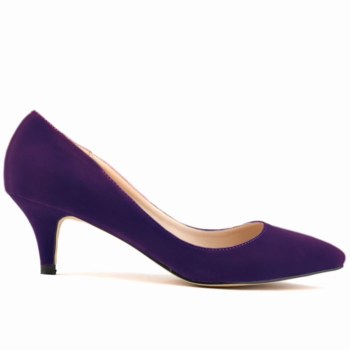 678 6cm purple LOSLANDIFEN/женские фиолетовые туфли; пикантные туфли на высоком каблуке; сезон весна-лето; туфли на шпильке с острым носком; 6 см, 8 см, 11 см; escarpins femme; размер 42 - Цвет: 678 6cm purple