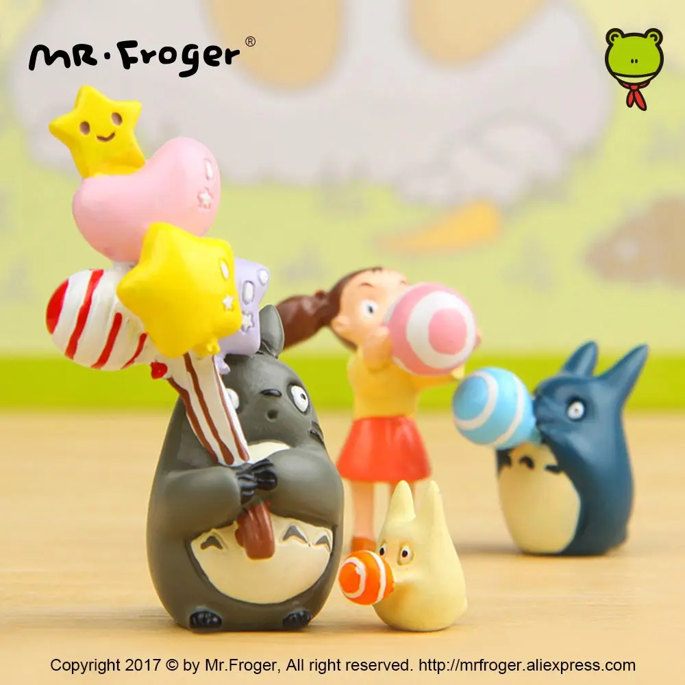 Mr. Froger Японские Аниме фигурки парк развлечений мини-украшения для сада