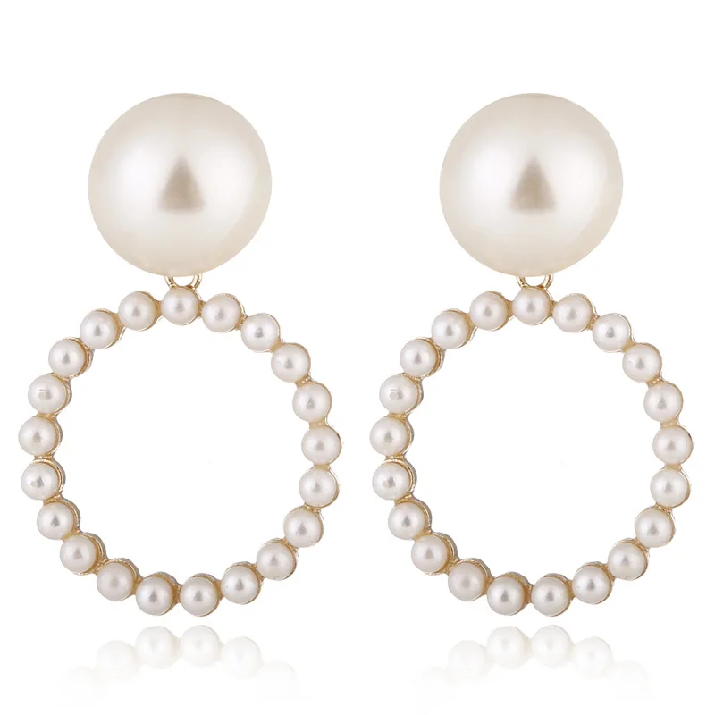 2019 новые модные круглые Висячие серьги для женщин геометрический Асимметричный